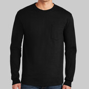 Ultra Cotton ® 100% US Cotton Long Sleeve T Shirt with Pocket