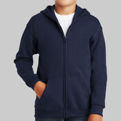 Youth Heavy Blend Full Zip Hooded Sweatshirt