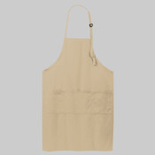 Easy Care Extra Long Bib Apron with Stain Release