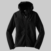 Women's Textured Hooded Soft Shell Jacket