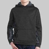 Youth Sport Wick ® CamoHex Fleece Colorblock Hooded Pullover