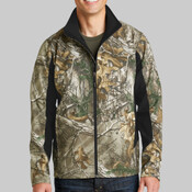 Camouflage Colorblock Soft Shell